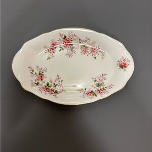 Royal Albert Pink Floral Oval Dish